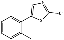 2-Bromo-5-(2-tolyl)thiazole,1215072-29-9,结构式
