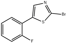 2-Bromo-5-(2-fluorolphenyl)thiazole Struktur