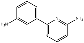 4-Amino-2-(3-aminophenyl)pyrimidine 化学構造式