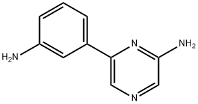 2-Amino-6-(3-aminophenyl)pyrazine Struktur