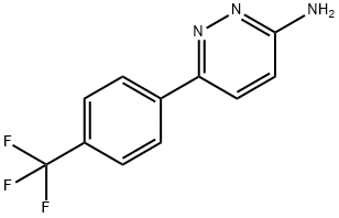 3-Amino-6-(4-trifluoromethylphenyl)pyridazine Structure