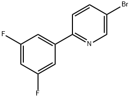 3-Bromo-6-(3,5-difluorophenyl)pyridine,1215074-25-1,结构式