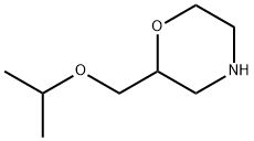 2-[(propan-2-yloxy)methyl]morpholine 化学構造式