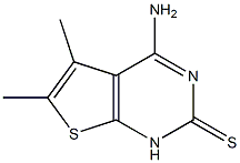 4-amino-5,6-dimethylthieno[2,3-d]pyrimidine-2(1H)-thione 化学構造式