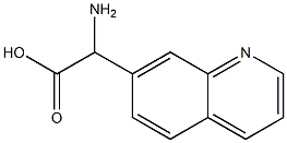 AMino(quinolin-7-yl)acetic acid,1218381-58-8,结构式