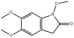 2H-Indol-2-one, 1,3-dihydro-1,5,6-trimethoxy-,121989-31-9,结构式