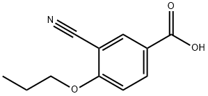 3-Cyano-4-propoxybenzoic acid Struktur
