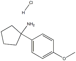 1-(4-Methoxyphenyl)cyclopentanamine Hydrochloride Structure