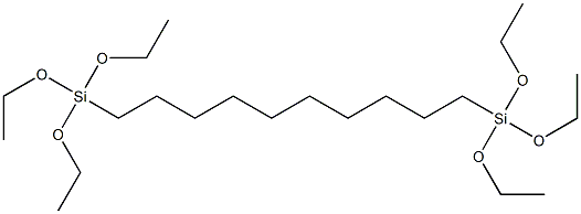 3,16-Dioxa-4,15-disilaoctadecane, 4,4,15,15-tetraethoxy- Struktur