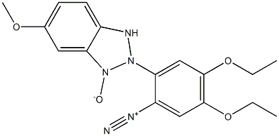 Benzenediazonium, 4,5-diethoxy-2-(6-methoxy-1-oxido-2H-benzotriazol-2-yl)- 结构式