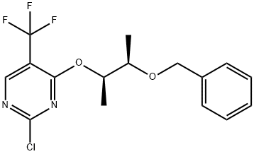 4-[[(2R,3R)-3-(Benzyloxy)-2-butyl]oxy]-2-chloro-5-(trifluoromethyl)pyrimidine Structure