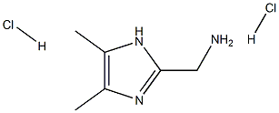 (4,5-dimethyl-1H-imidazol-2-yl)methanamine dihydrochloride 化学構造式