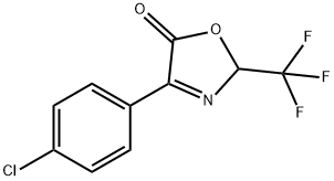 5(2H)-Oxazolone, 4-(4-chlorophenyl)-2-(trifluoromethyl)- 化学構造式