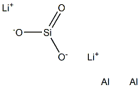 けい酸アルミニウムリチウム 化学構造式