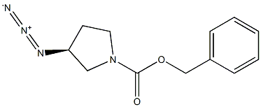 (3S)-1-Cbz-3-azido-pyrrolidine Struktur