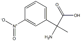 2-amino-2-(3-nitrophenyl)propanoic acid 结构式