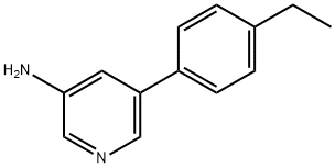 3-AMINO-5-(4-ETHYLPHENYL)PYRIDINE Structure