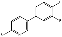 2-Bromo-5-(3,4-difluorophenyl)pyridine 化学構造式