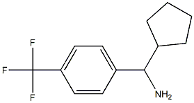 CYCLOPENTYL[4-(TRIFLUOROMETHYL)PHENYL]METHANAMINE,1226299-03-1,结构式