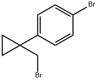 1-Bromo-4-[1-(bromomethyl)cyclopropyl]benzene Structure