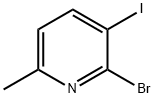 2-Bromo-3-iodo-6-methyl-pyridine 化学構造式