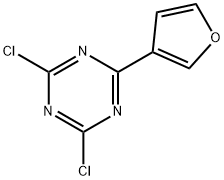 2,4-Dichloro-6-(3-furyl)-1,3,5-triazine Structure