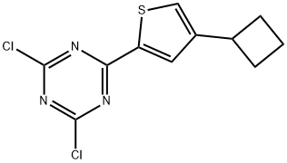 2,4-Dichloro-6-(4-cyclobutyl-2-thienyl)-1,3,5-triazine Structure