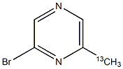 2-bromo-6-(methyl-13C)pyrazine 化学構造式