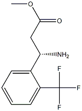METHYL (3S)-3-AMINO-3-[2-(TRIFLUOROMETHYL)PHENYL]PROPANOATE,1228542-89-9,结构式