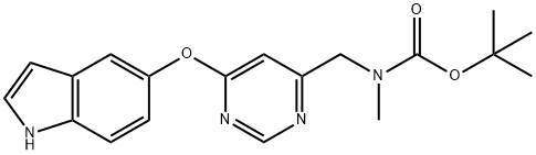 Carbamic acid, N-[[6-(1H-indol-5-yloxy)-4-pyrimidinyl]methyl]-N-methyl-, 1,1-dimethylethyl ester
