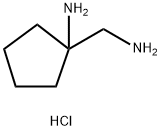 1-(氨甲基)环戊胺二盐酸盐 结构式