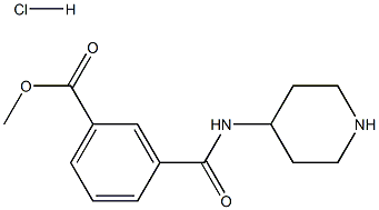 Methyl 3-(Piperidin-4-Ylcarbamoyl)Benzoate Hydrochloride|1233955-35-5