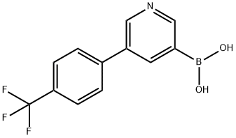 5-(4-Trifluoromethylphenyl)pyridine-3-boronic acid Structure