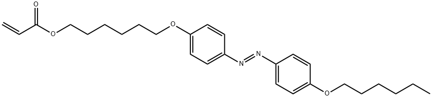 6-[4-(4-hexyloxyphenylazo)phenoxy]hexyl acrylate Struktur
