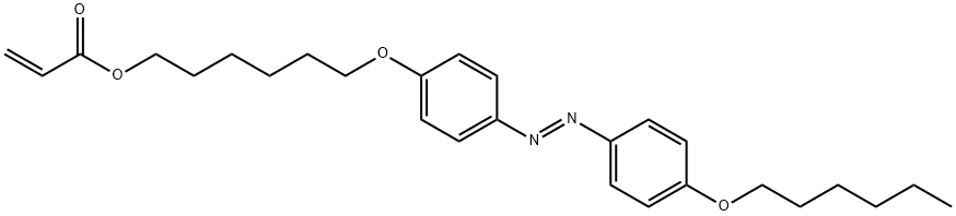 6-[4-(4-hexyloxyphenylazo)phenoxy]hexyl acrylate 结构式