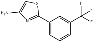 4-Amino-2-(3-trifluoromethylphenyl)thiazole 化学構造式