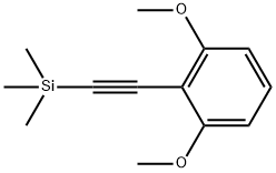 (2-(2,6-dimethoxyphenyl)ethynyl)trimethylsilane, 1242030-69-8, 结构式