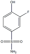 3-fluoro-4-hydroxybenzene-1-sulfonamide 化学構造式