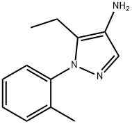 5-乙基-1-(2-甲基苯基)-1H-吡唑-4-胺, 1245007-43-5, 结构式