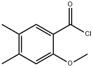 Benzoyl chloride, 2-methoxy-4,5-dimethyl- Structure