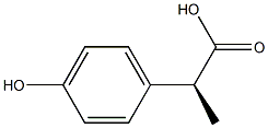 (S)-2-(4-羟基苯基)丙酸 结构式