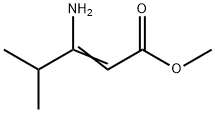 3-氨基-4-甲基-2-戊烯酸甲酯 结构式