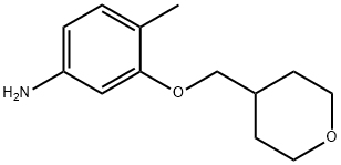 4-methyl-3-(oxan-4-ylmethoxy)aniline Structure