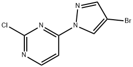 1-(2-Chloro-4-pyrimidyl)-4-bromopyrazole Struktur