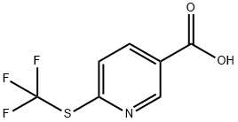 6-[(trifluoromethyl)sulfanyl]pyridine-3-carboxylic acid Structure
