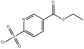 ethyl 6-(chlorosulfonyl)pyridine-3-carboxylate Struktur