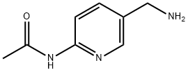 N-[5-(氨基甲基)吡啶-2-基]醋胺石 结构式