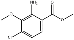 2-Amino-4-chloro-3-methoxy-benzoic acid methyl ester Structure