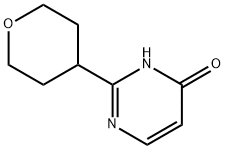 2-(tetrahydro-2H-pyran-4-yl)pyrimidin-4-ol Structure
