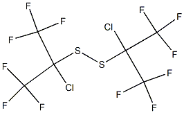 Bis[1-chloro-2,2,2-trifluoro-1-(trifluoromethyl)ethyl] disulfide 结构式